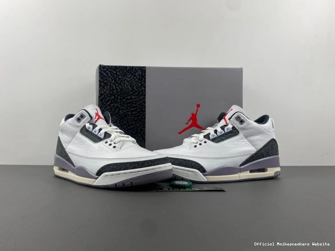 Official Maikesneakers Cement Grey 3 Air CT8532-106 Jordan 0705